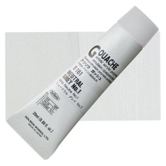 Farba gwasz Acryla Gouache - Holbein - Neutral Grey no. 1, 20 ml