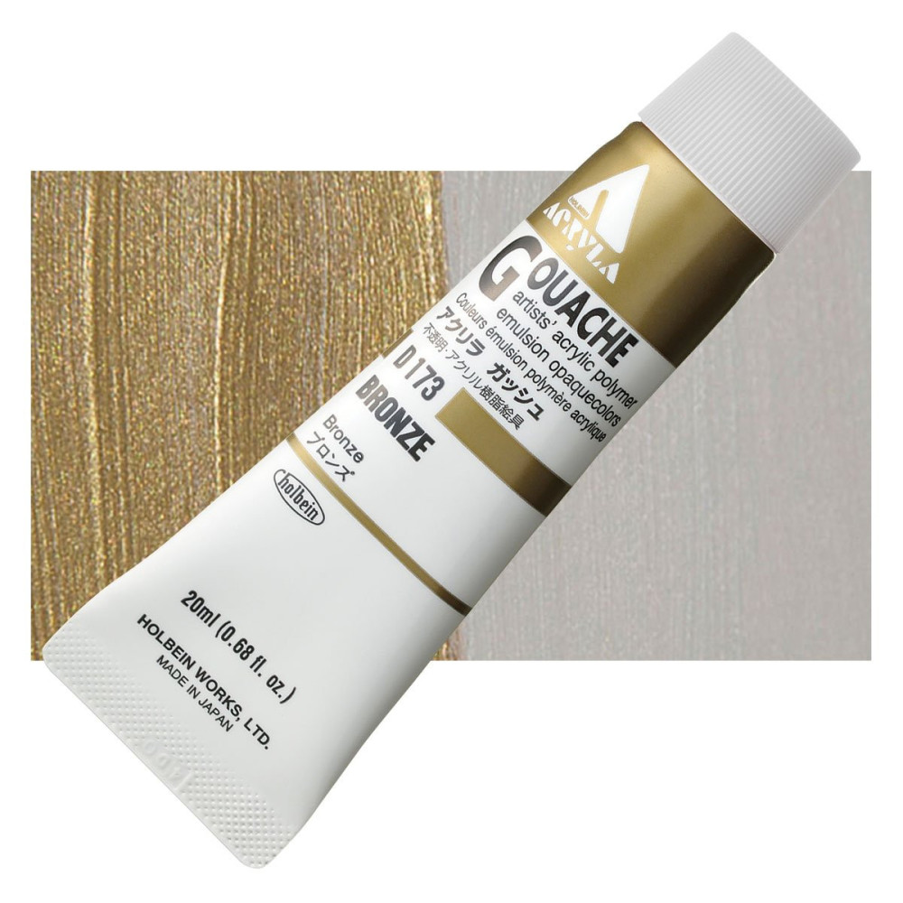 Farba gwasz Acryla Gouache - Holbein - Bronze, 20 ml