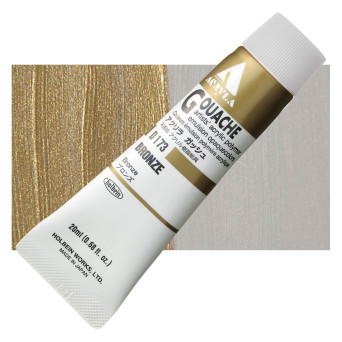 Farba gwasz Acryla Gouache - Holbein - Bronze, 20 ml