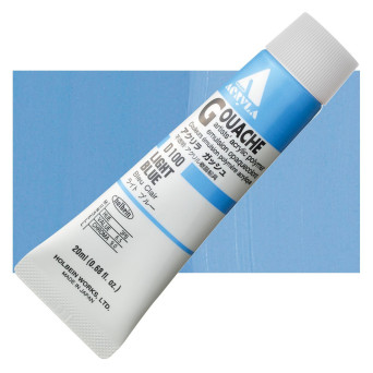 Farba gwasz Acryla Gouache - Holbein - Light Blue, 20 ml