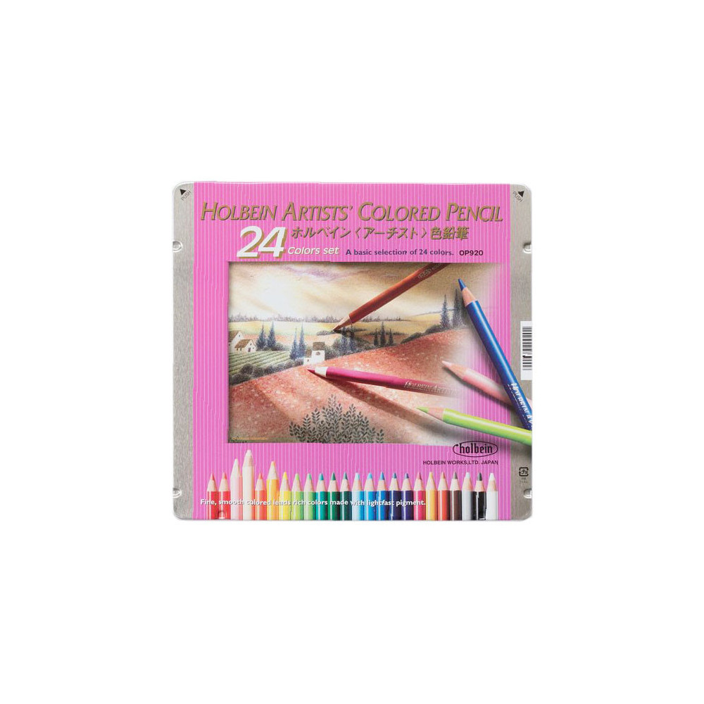 Zestaw kredek Artists' - Holbein - 24 kolory