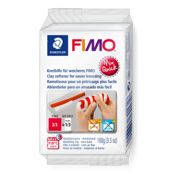Medium zmiękczające Mix Quick do mas Fimo - Staedtler - białe, 100 g