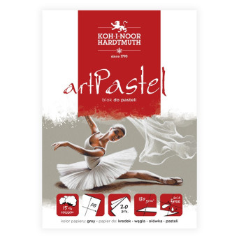 Drawing paper pad Art Pastel - Koh-I-Noor - Grey, A5, 180 g, 20 sheets