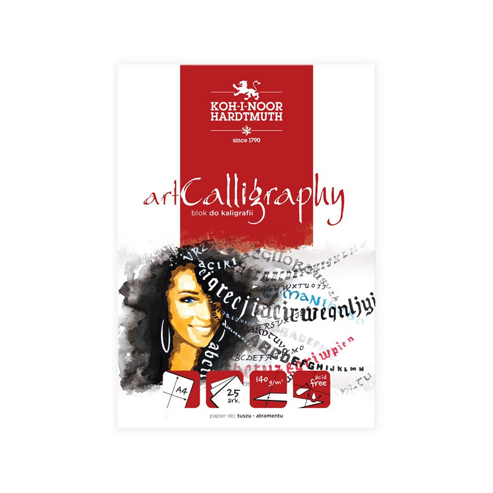 Art Calligraphy paper pad - Koh-I-Noor - A4, 140 g, 25 sheets