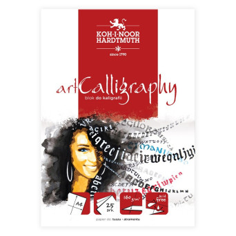 Art Calligraphy paper pad - Koh-I-Noor - A4, 140 g, 25 sheets