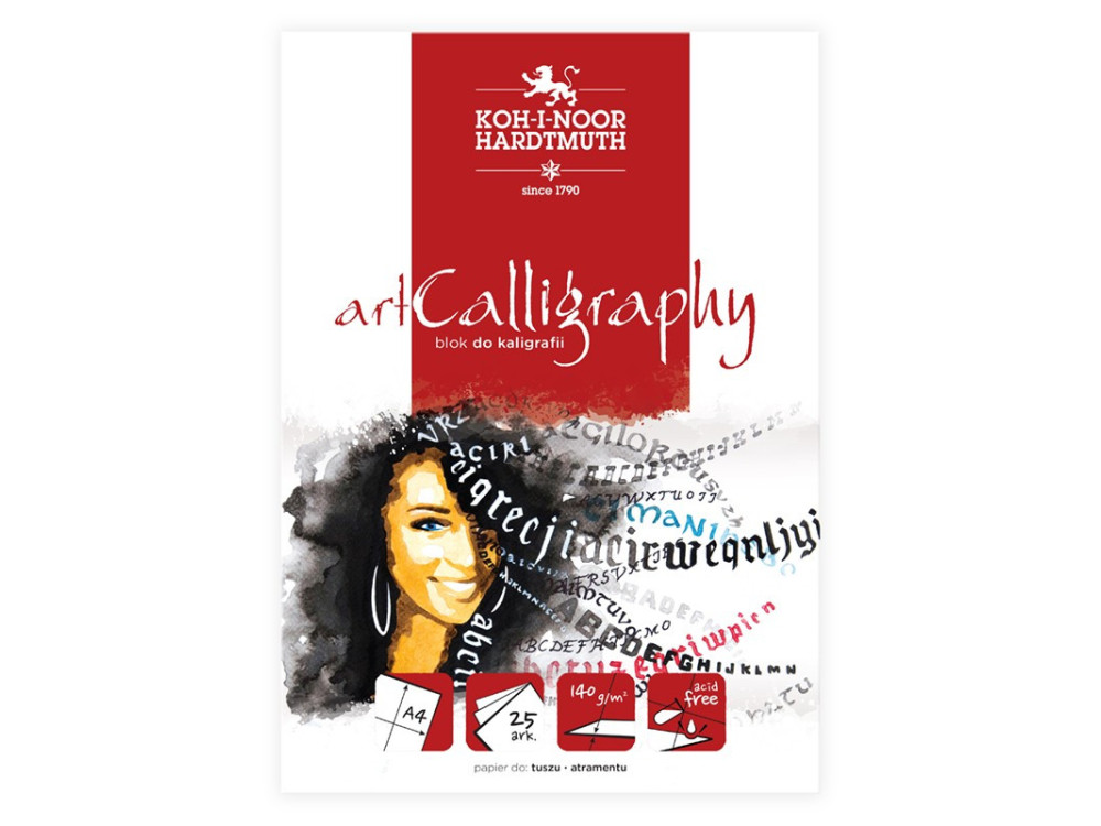 Art Calligraphy paper pad - Koh-I-Noor - A4, 140 g, 25 sheets