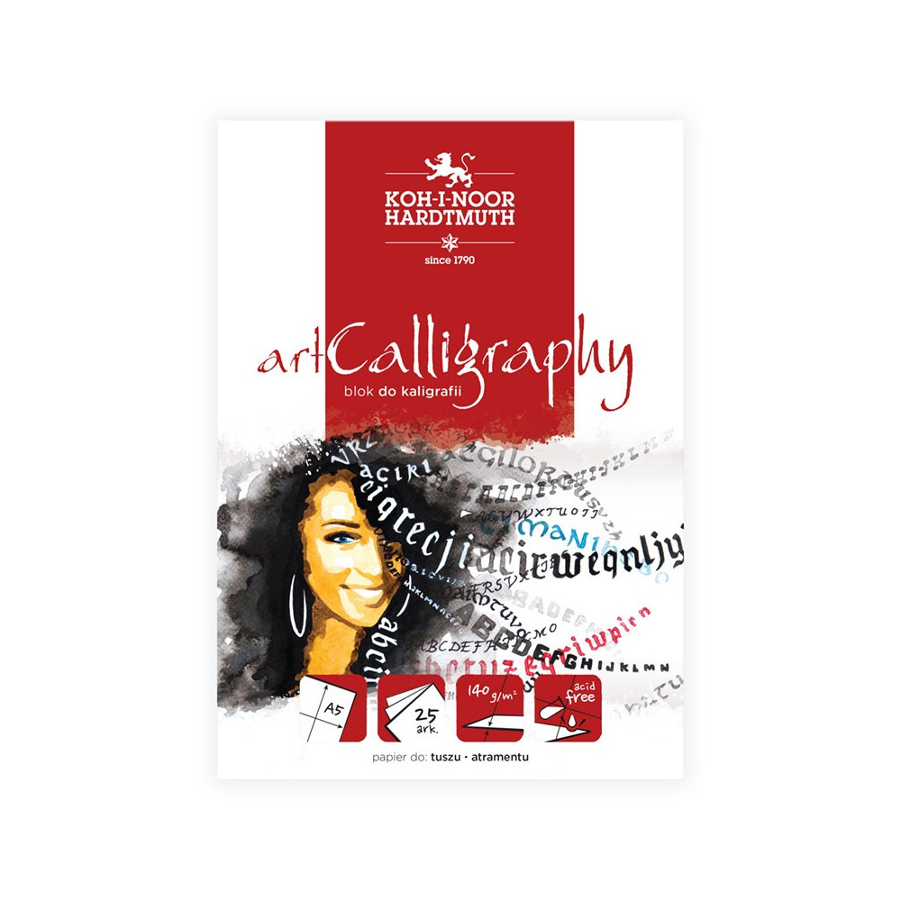 Art Calligraphy paper pad - Koh-I-Noor - A5, 140 g, 25 sheets
