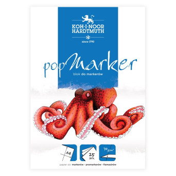 Blok do markerów Pop Marker - Koh-I-Noor - A4, 70 g, 25 ark.