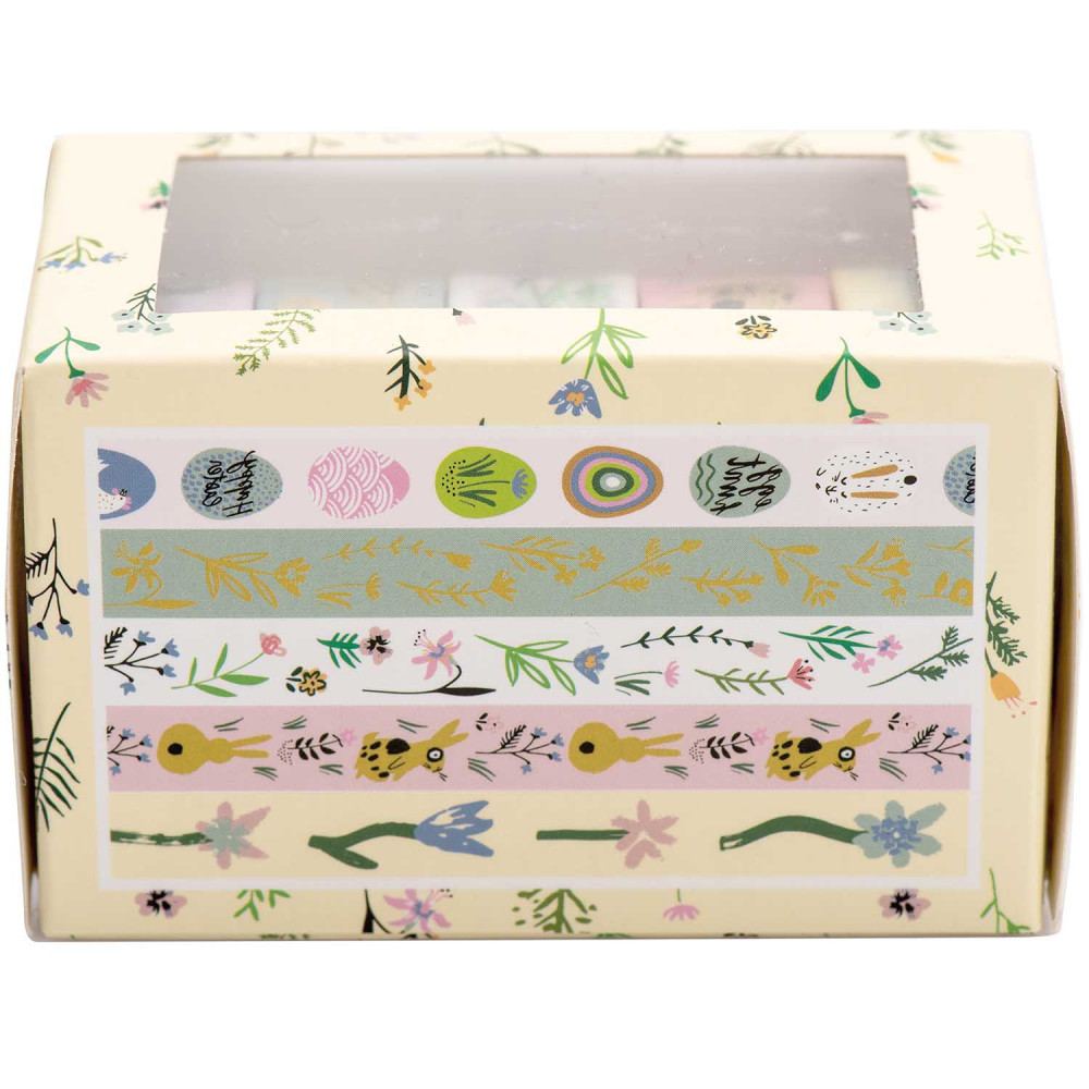 Zestaw taśm washi Bunny Hop - Paper Poetry - 1,5 cm x 10 m, 5 szt.