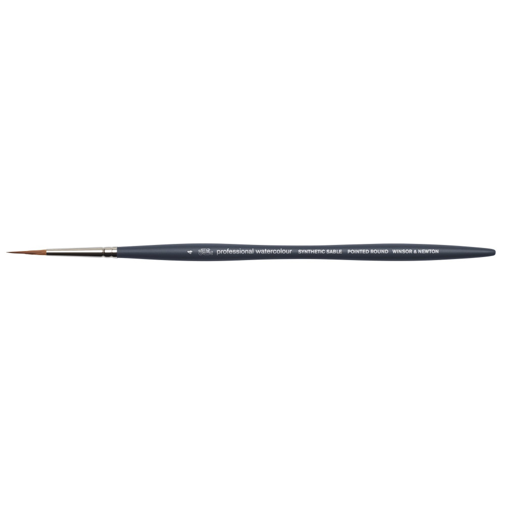 Pędzel okrągły spiczasty, syntetyczny sobol - Winsor & Newton - nr 4
