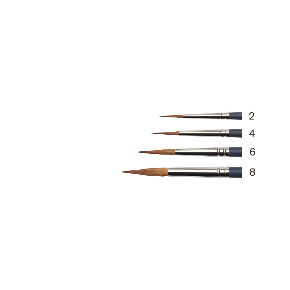 Pędzel okrągły spiczasty, syntetyczny sobol - Winsor & Newton - nr 6