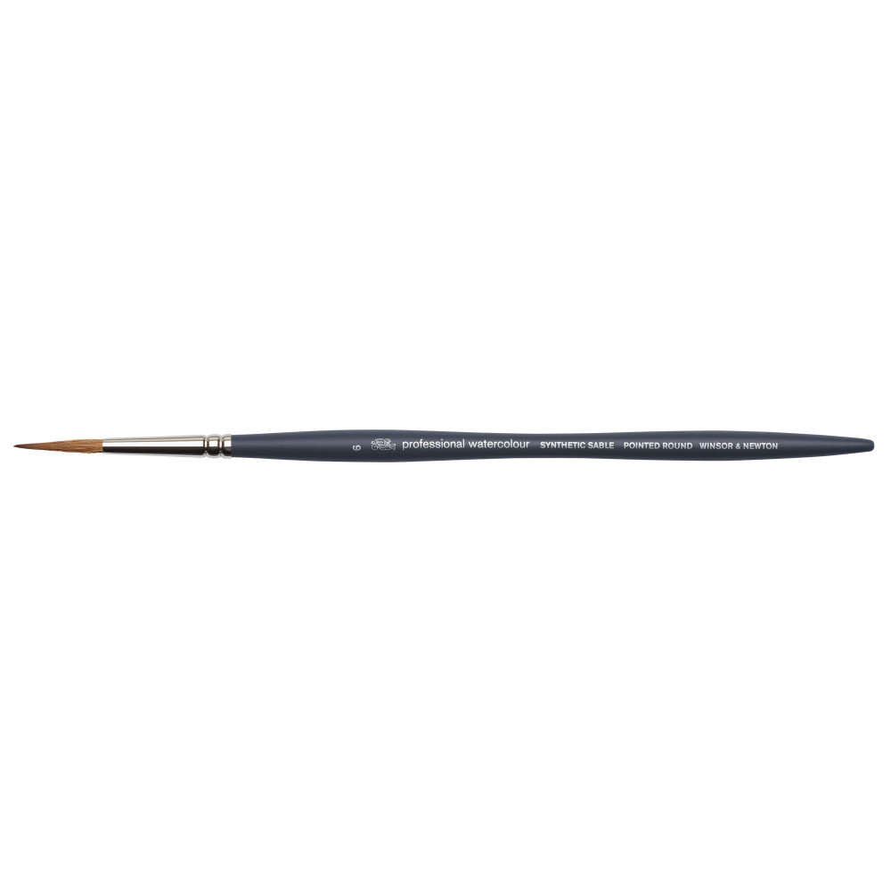 Pędzel okrągły spiczasty, syntetyczny sobol - Winsor & Newton - nr 6