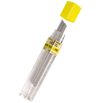 Mechanical pencil Super Hi Polymer lead refills 0,9 mm - Pentel - HB, 12 pcs.