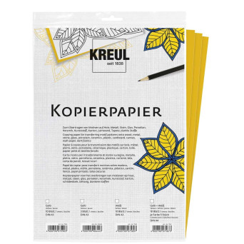 Tracing paper pad for dark fabrics - Kreul - yellow, A3, 3 sheets