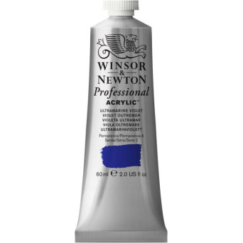 Farba akrylowa Professional Acrylic - Winsor & Newton - Ultramarine Violet, 60 ml