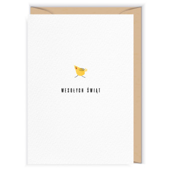 Greeting card - Cudowianki - Kurczaczek, 12 x 17 cm