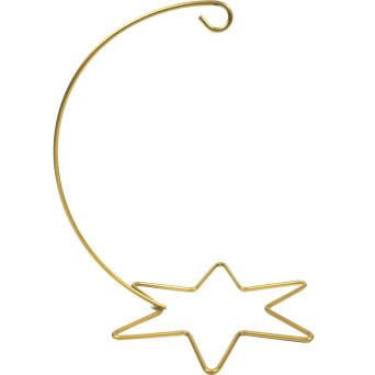 Ornament metal display stand -  gold, 20 cm x 144 mm