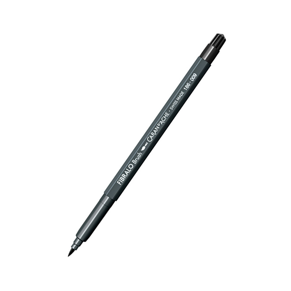 Pisak pędzelkowy Fibralo Brush - Caran d'Ache - 009, Black