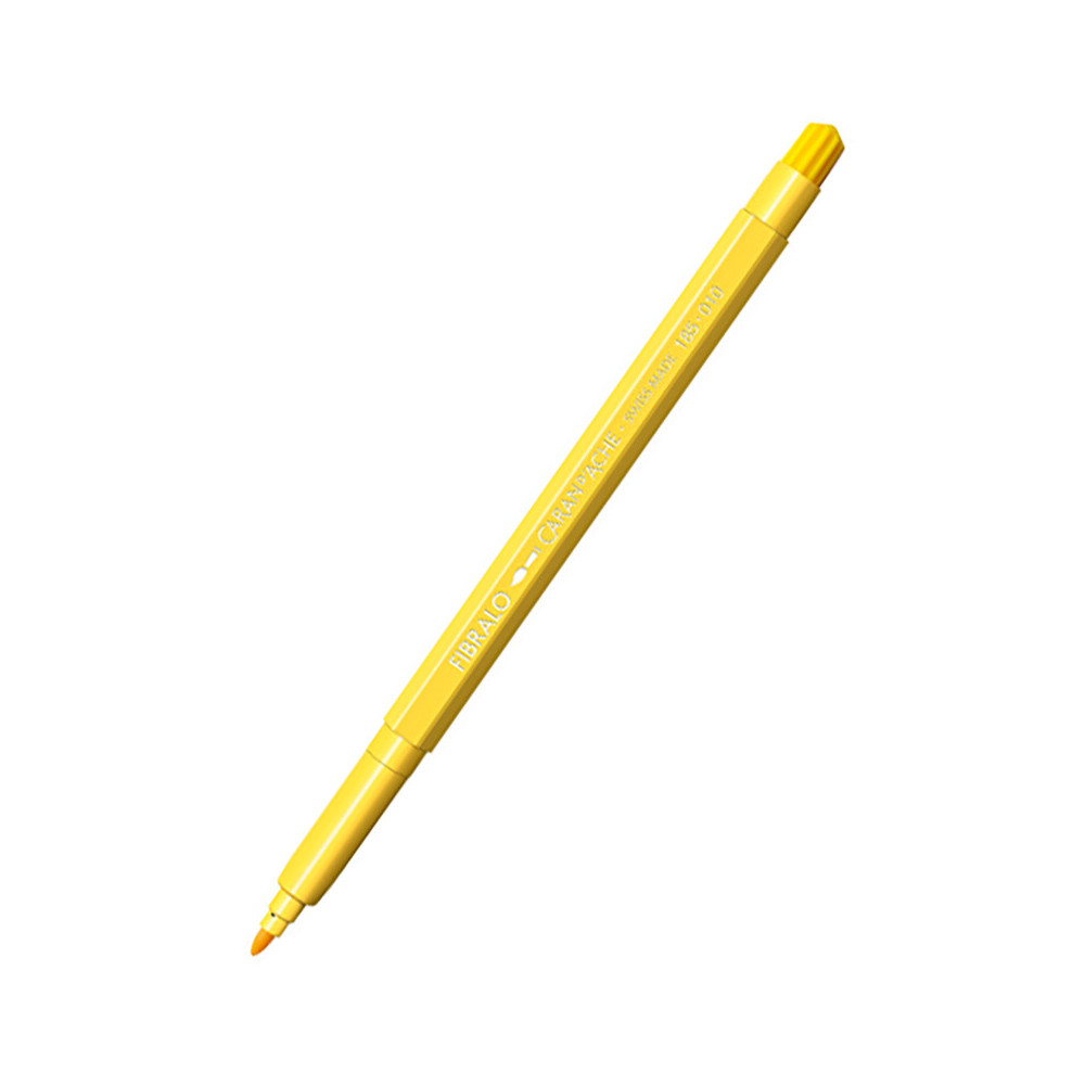 Pisak Fibralo Medium - Caran d'Ache - 010, Yellow