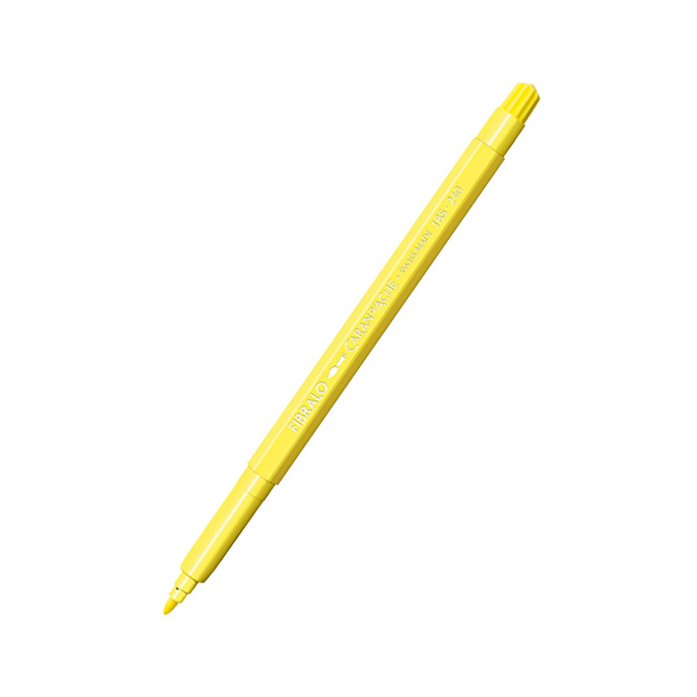 Pisak Fibralo Medium - Caran d'Ache - 240, Lemon Yellow