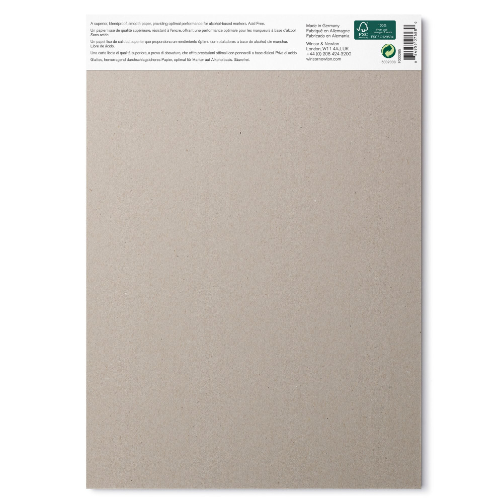 Bleedproof Marker Pad - Winsor & Newton - A4, 75 g, 50 sheets