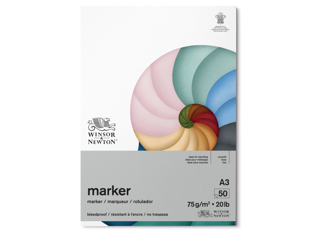 Bleedproof Marker Pad - Winsor & Newton - A3, 75 g, 50 sheets