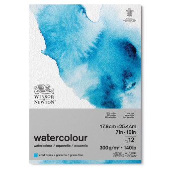 Watercolor pad - Winsor & Newton - cold press, 18 x 25 cm, 300g, 12 sheets