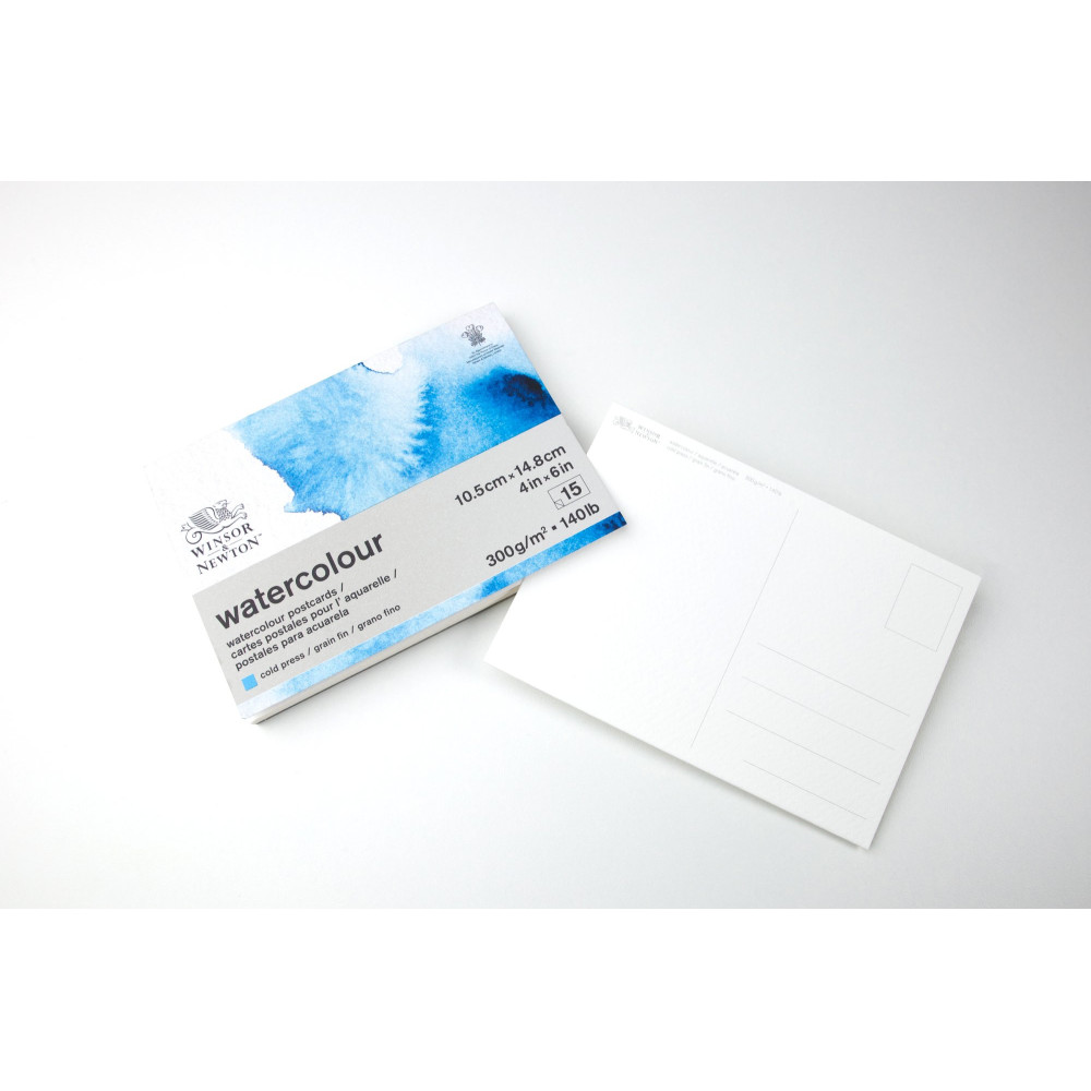 Blok do akwareli - Winsor & Newton - cold press, A6, 300g, 15 ark.