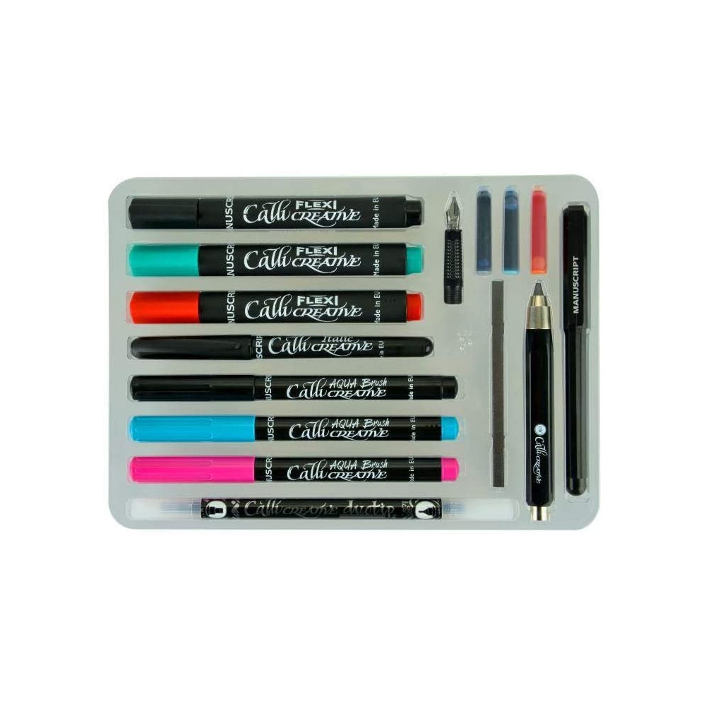 Zestaw do kaligrafii i letteringu z książką - Manuscript - Lettering Kit