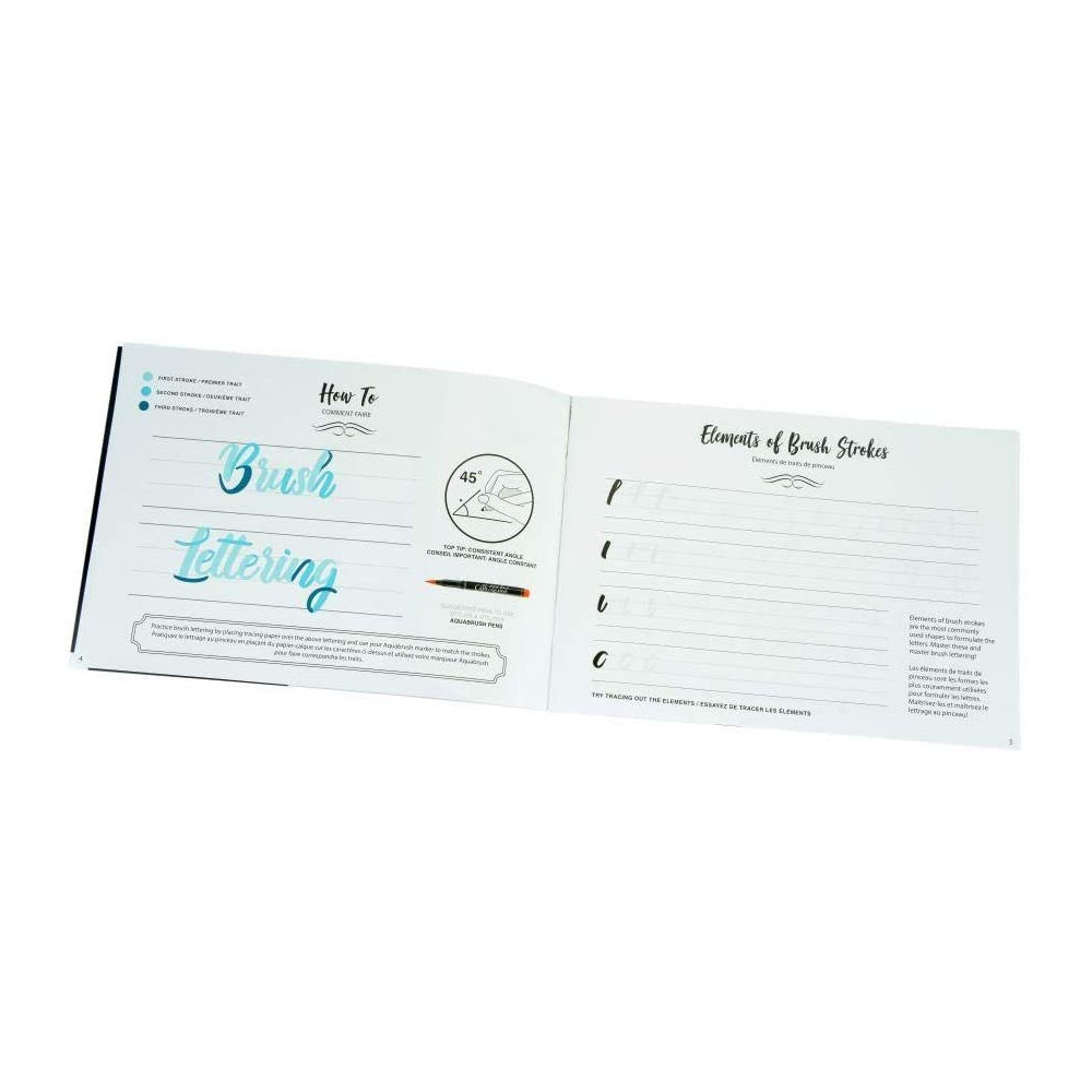 Zestaw do kaligrafii i letteringu z książką - Manuscript - Lettering Kit