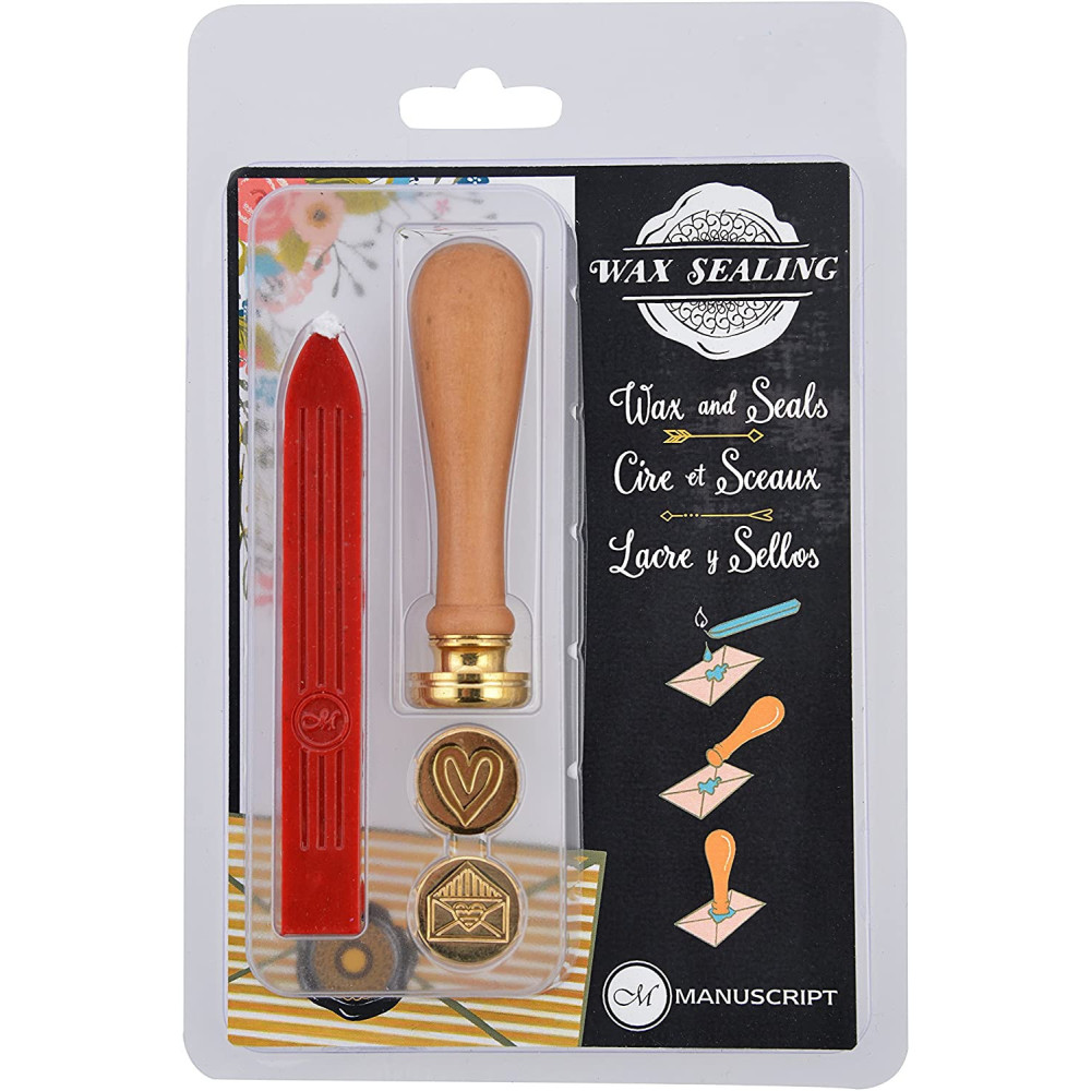 Zestaw do lakowania - Manuscript - Decorative Sealing Set Emotions