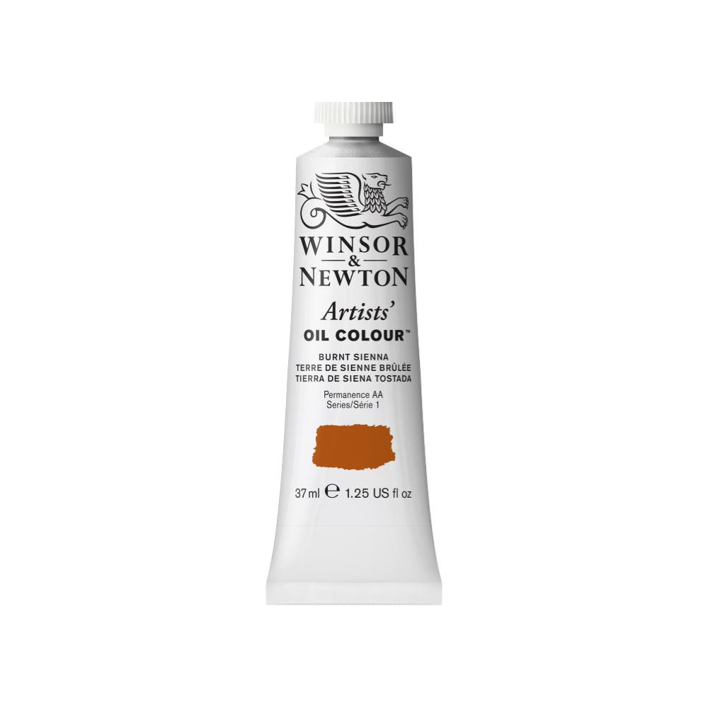 Farba olejna Artists' Oil Colour - Winsor & Newton - Burnt Sienna, 37 ml