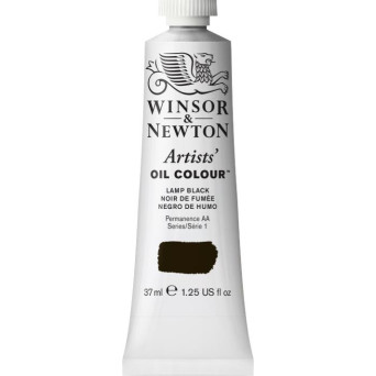 Farba olejna Artists' Oil Colour - Winsor & Newton - Lamp Black, 37 ml