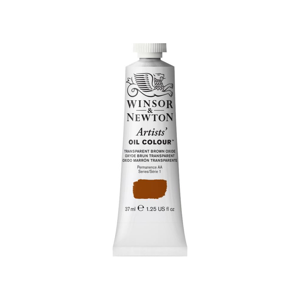 Farba olejna Artists' Oil Colour - Winsor & Newton - Transparent Brown Oxide, 37 ml