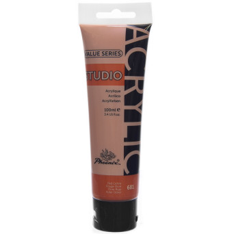 Acrylic paint Studio Acrylic - Phoenix - Red Ochre 681, 100 ml