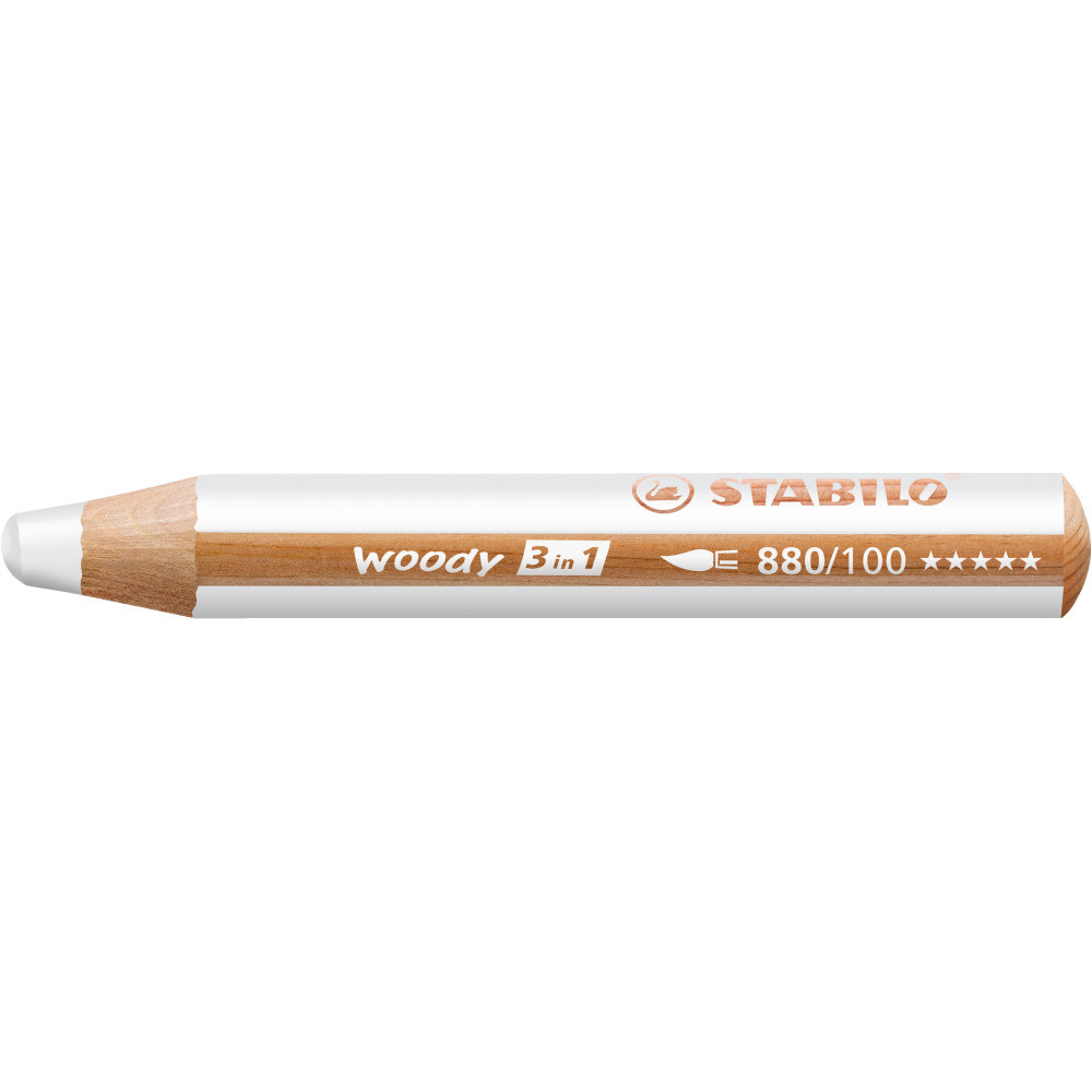 Woody 3 in 1 pencil - Stabilo - white