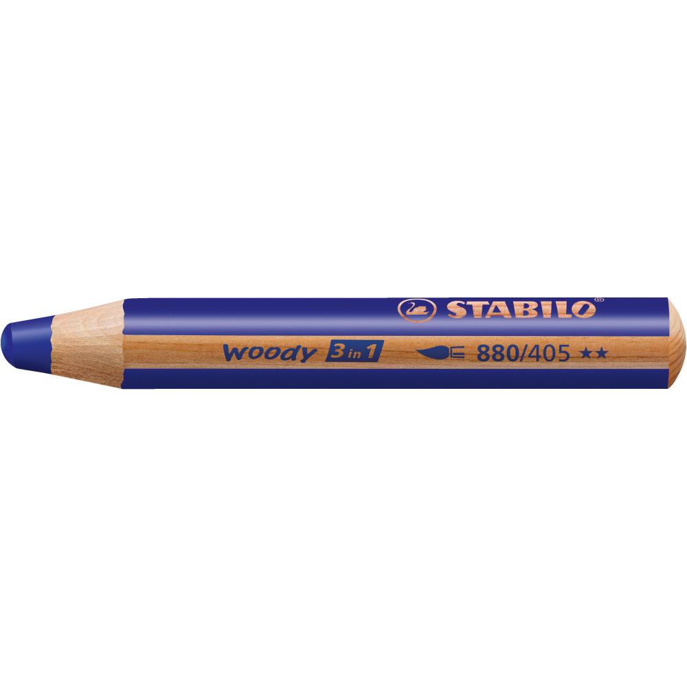 Kredka dla dzieci Woody 3 w 1 - Stabilo - ultramaryna