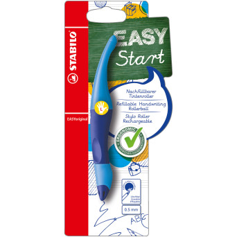 Pióro kulkowe dla leworęcznych Easy Original Start - Stabilo - niebieskie