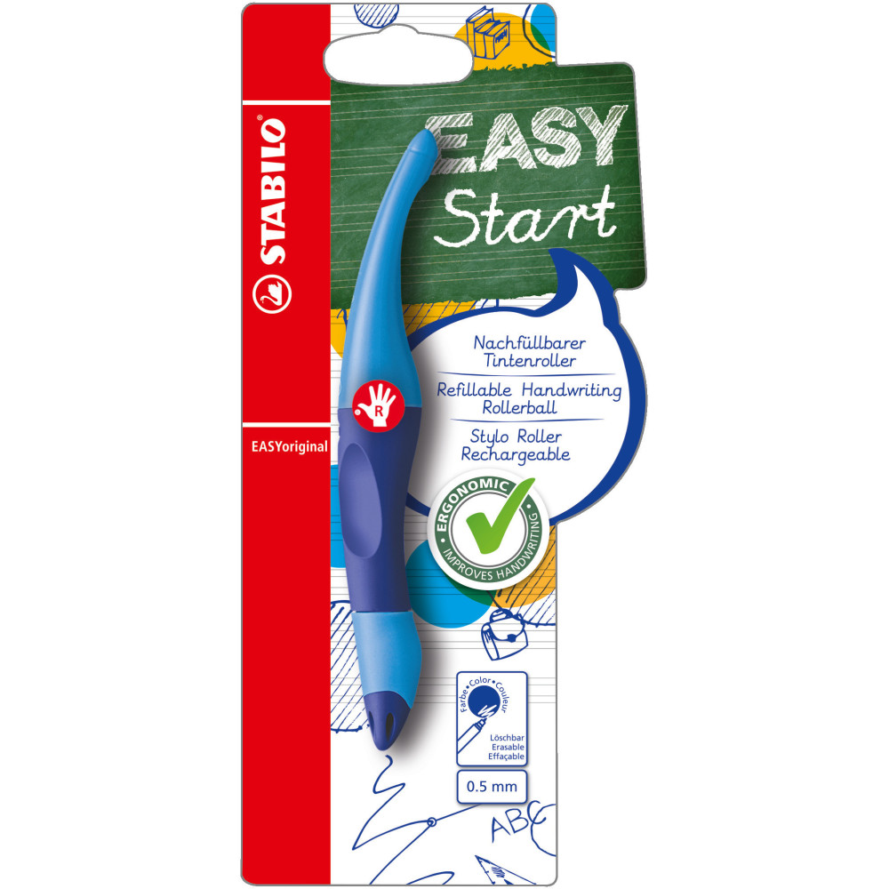 Pióro kulkowe dla praworęcznych Easy Original Start - Stabilo - niebieskie
