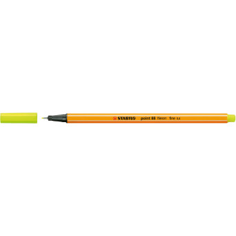 Point 88 fineliner - Stabilo - neon yellow