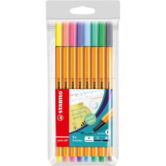 Point 88 fineliners set - Stabilo - pastel, 8 pcs.