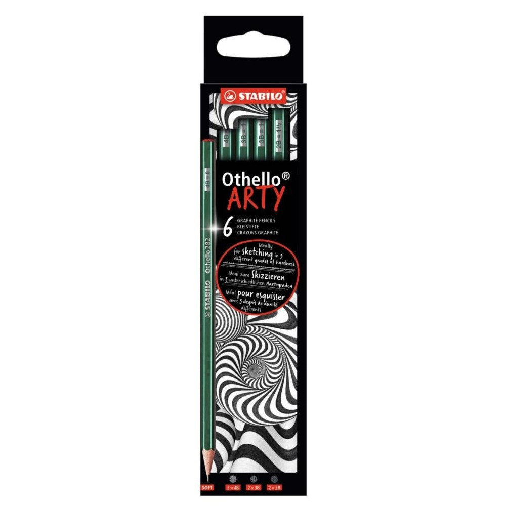 Zestaw ołówków Othello Arty - Stabilo - miękkie, 6 szt.