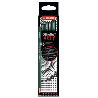 Othello Arty Pencil Set - Stabilo - Hard, 6 pcs