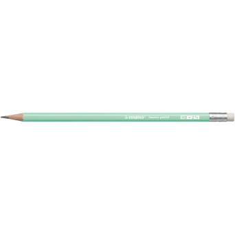 Swano Pastel pencil with eraser - Stabilo - green, HB