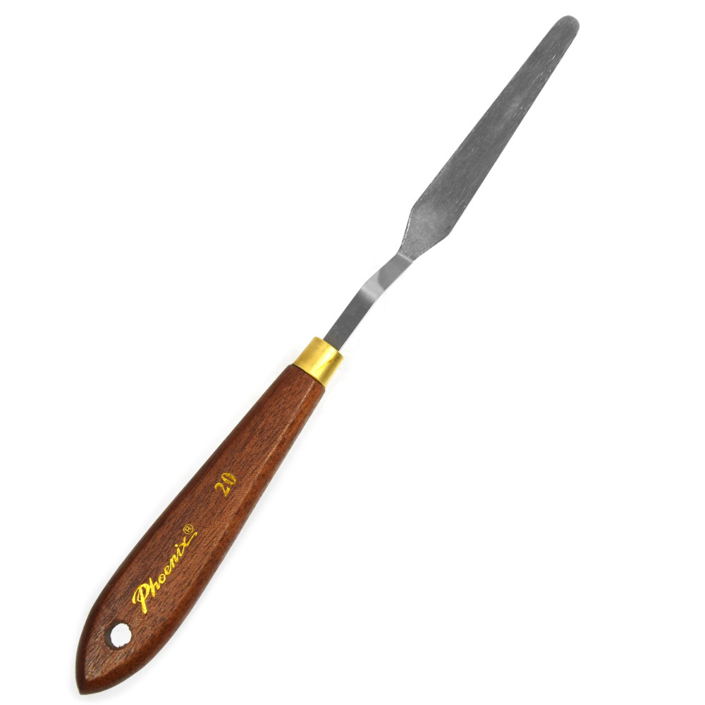 Painting spatula with wooden handle - Phoenix - no. 20