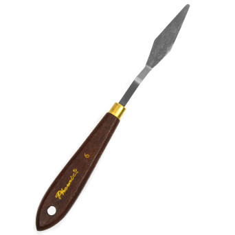 Painting spatula with wooden handle - Phoenix - no. 6