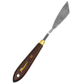 Painting spatula with wooden handle - Phoenix - no. 26