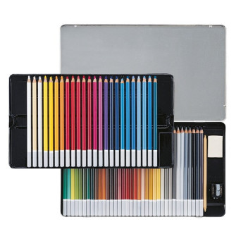 CarbOthello dry pastels set in metal box - Stabilo - 60 pcs.