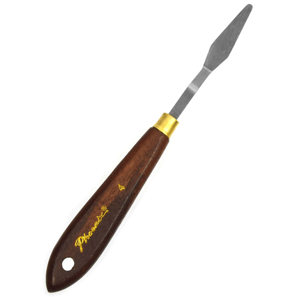 Painting spatula with wooden handle - Phoenix - no. 4