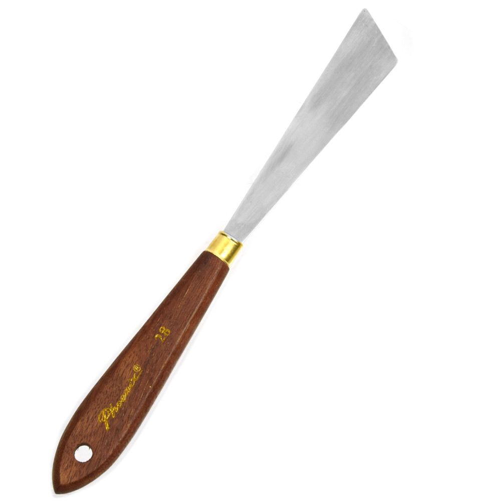 Painting spatula with wooden handle - Phoenix - no. 28